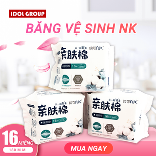 Băng Vệ Sinh Hàng Ngày 16 Miếng 180mm Cực Dai, Siêu Mềm Siêu Nhẹ Thoáng Mát Xịn Sò