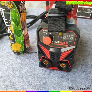 Máy hàn siêu nhỏ Weweld Mini siêu khoẻ MMA 200A DÂY HÀN LÕI ĐỒNG BẢO HÀNH 18T