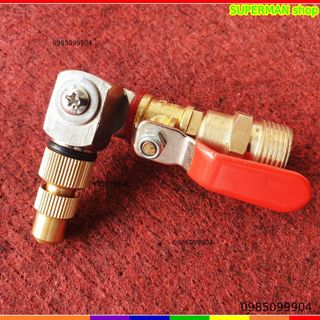 Béc xịt rửa máy lạnh xoay 360 độ - Có Chỉnh Tia - Ngắn - phụ kiện máy xịt rửa xe cao áp