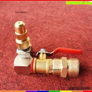 Béc xịt rửa máy lạnh xoay 360 độ - Có Chỉnh Tia - Ngắn - phụ kiện máy xịt rửa xe cao áp