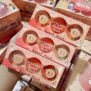 Má hồng 3 ô tròn Any Lady Sweet Peach