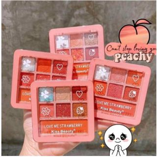 Bảng Phấn Mắt đào Kiss Beauty 7 ô đẹp hút hồn