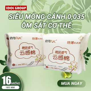 Băng Vệ Sinh Hàng Ngày 16 miếng Dài 185mm Cực Tốt Giá Sỉ An Toàn Cho Da