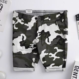 QUẦN SHORT DÂY KÉO LÍNH VẢI NHẬP