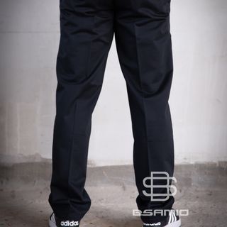 Quần Kaki trung niên không ly màu đen 01