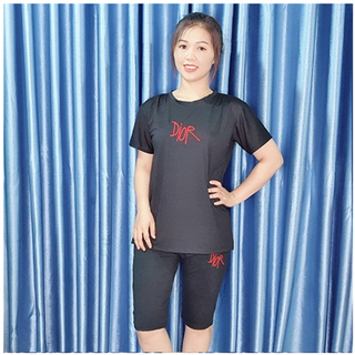 Bộ đồ mặc nhà quần lửng áo cộc tay chất thun mỏng mát siêu mềm mịn