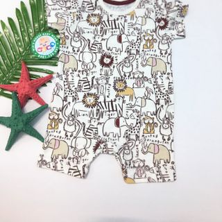 BodySuit ngắn tay họa tiết đơn giản đáng yêu cho Bé Trai BS058