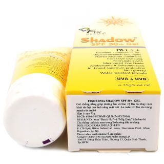 Kem chống nắng Fixderma Shadow SPF 30+ Gel 75g
