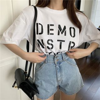 ÁO THUN TAY NGẮN FORM RỘNG DEMO