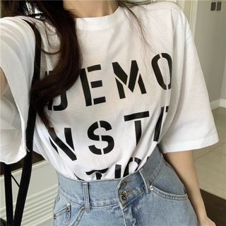 ÁO THUN TAY NGẮN FORM RỘNG DEMO