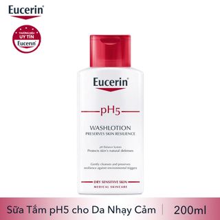 Eucerin Sữa Tắm Và Rửa Mặt Dành Cho Da Nhạy Cảm pH5 Washlotion 200ml