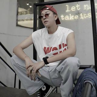 Áo thun ba lỗ in WELLA