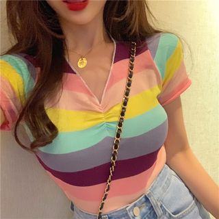 ÁO KIỂU TAY NGẮN NHIỀU MÀU