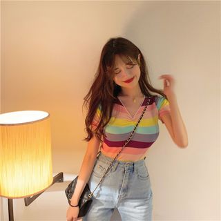 ÁO KIỂU TAY NGẮN NHIỀU MÀU
