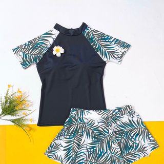 Sét bơi nữ áo tay ngắn và quần váy nhiều mẫu