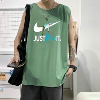 Áo thun ba lỗ in JUST RICH IT