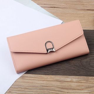 Ví cầm tay dáng dài nắp bán nguyệt