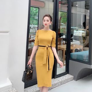 đầm body đai xinh