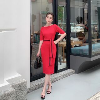 đầm body đai xinh