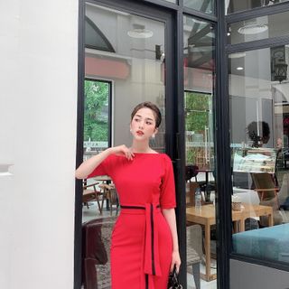 đầm body đai xinh