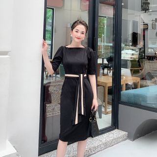 đầm body đai xinh