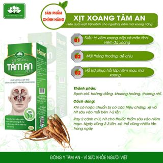 xịt mũi và xịt xoang Tâm An