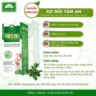 xịt mũi và xịt xoang Tâm An