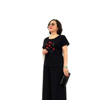 bộ đũi quần ống rộng cho các bà