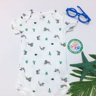 BodySuit ngắn tay họa tiết động vật đáng yêu dành cho Bé BS060