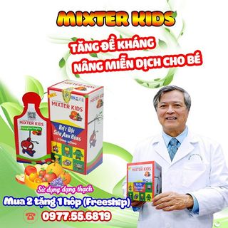 Mixter Kids tăng đề kháng, miễn dịch cho bé ( loại 10 gói/hộp)