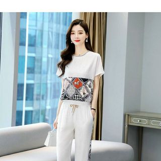 Đồ bộ thể thao cotton cao cấp phối họa tiết cổ điển TT461