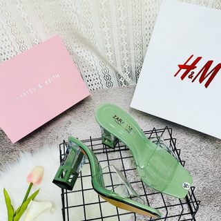 Dép gót mika cao 7f đế đôi sỉ 70 k