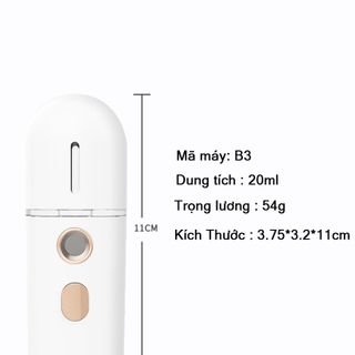 { BẢO HÀNH 6 THÁNG } Máy Phun sương cầm tay mini thế hệ mới, thiết kế sang trọng hiện đại giữ ẩm tốt cho da