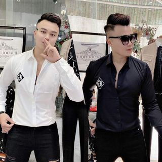 ÁO SƠ MI NAM DÀI TAY THÊU HOẠ TIẾT CAO CẤP MÃ MỚI NHẤT