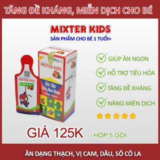 Mixter Kids tăng đề kháng , miễn dịch cho bé (loại 5 gói/hộp)
