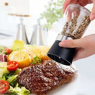 Cối xay tiêu thủy tinh, dụng cụ xay tiêu thủy tịnh, lọ xay tiêu cầm tay