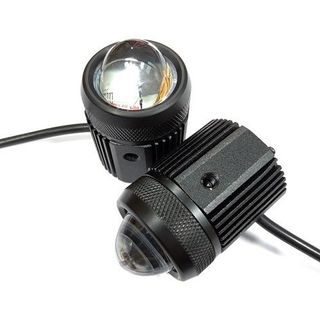 Đèn trợ sáng mini bi cầu 2 bóng tản nhiệt chống nước