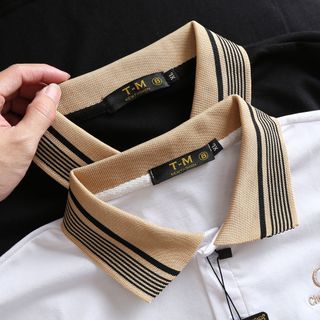 ÁO THUN CỔ BẺ BODỆT THÊU CHỮ MẪU MỚI