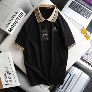 ÁO THUN CỔ BẺ BODỆT THÊU CHỮ MẪU MỚI