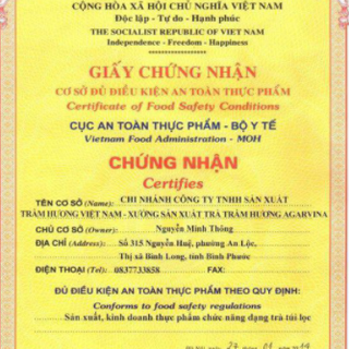 Trà túi lọc Trầm Hương Agarvina