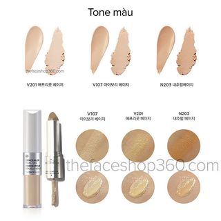 Thanh che khuyết điểm tạo khối 2 đầu The Face Shops