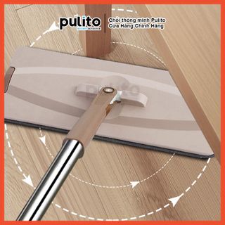 Bộ Cây Lau Nhà Thùng Nhỏ 2 Màu Xanh Nâu