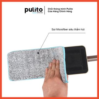 Chổi Lau 2 Ngăn Kèm Thùng To 2 Màu Nâu Và Xanh