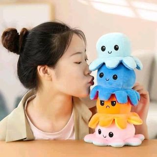 Bạch Tuộc Cảm Xúc 2 Mặt Cảm Xúc Đồ Chơi Bạch Tuộc Có Thể đảo Ngược Tâm Trạng Bạch Tuộc Sang Trọng