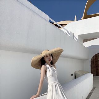 ĐẦM XOÈ TRẮNG CỔ YẾM HỞ LƯNG - DT1499