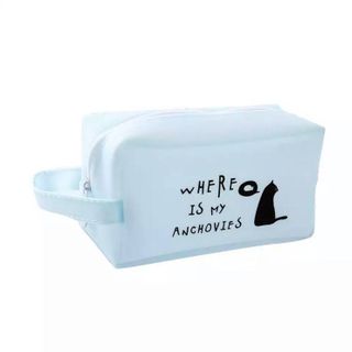 Hộp bút nhựa vuông họa tiết mèo dễ thương