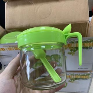 BỘ 3 HỦ THỦY TINH ĐỰNG GIA VỊ KÈM KHAY