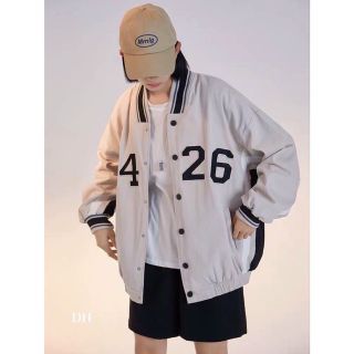 Áo khoác dù kiểu bomber logo 5426 cá tính