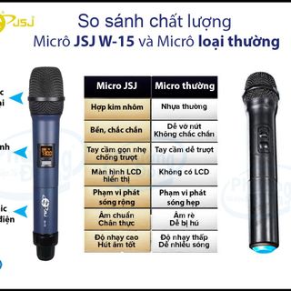 Micro Karaoke Không Dây JSJ W15