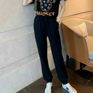 Sét bộ thun thêu gấu đính đá cao cấp